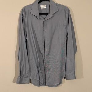 Calvin Klein Black and White Striped Shirt